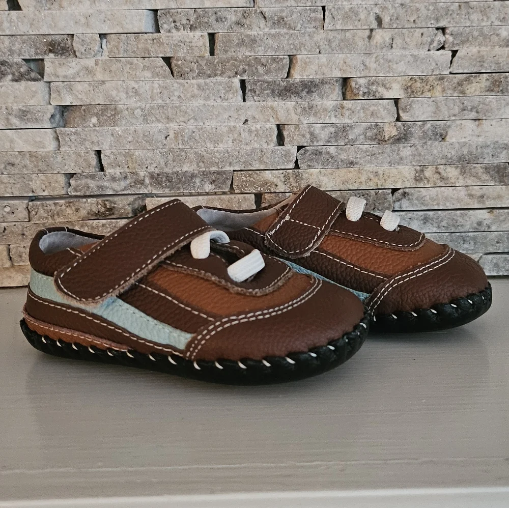 Pediped Baby Flexible Leather Josh Brown Shoes